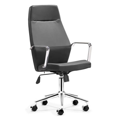 High Back office chair in Black Leatherette Z-145
