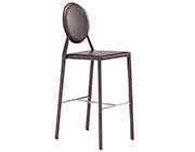 Modern Leatherette Bar Chair Z065 in Black