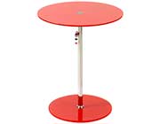 Side table Adjustable Height EStyle 189 in Red