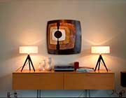 Table Lamp with White Linen NL736