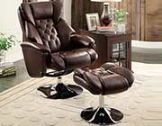 Swivel Brown Recliner Chair HE548