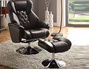 Swivel Brown Recliner Chair HE548