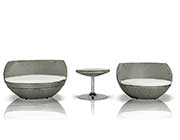 Modern Silver Patio set VG654