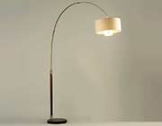 Pecan Arc Floor Lamp NL178