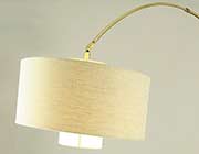 Pecan Arc Floor Lamp NL178