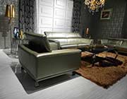 Modern Bronze Leather sofa set