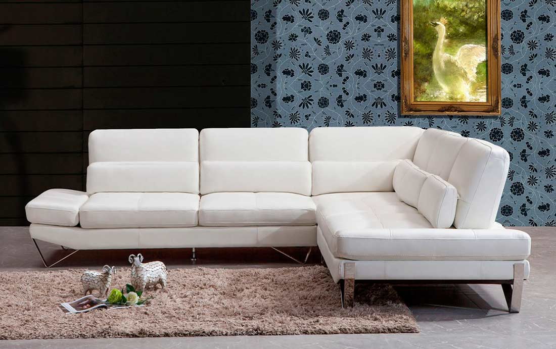 low modern leather sofa