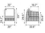 Modern Red Outdoor Set ZU26