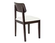 White Leatherette Arm Chair Caden