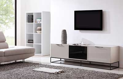 Modern Cream-Black TV-Stand BM35