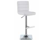 White Modern Bar Stool CO 694