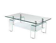 Clear and Frost Glass Coffee table BM016