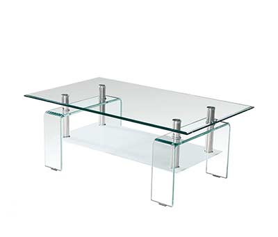 Clear and Frost Glass Coffee table BM016