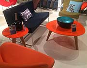 High gloss grey coffee table