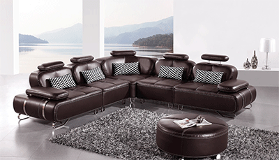 Modern Leather Sectional AA67