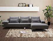 Dark Grey Fabric Sectional sofa NJ Christopher