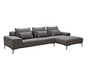Dark Grey Fabric Sectional sofa NJ Christopher