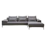 Dark Grey Fabric Sectional sofa NJ Christopher