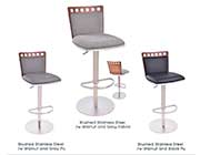 Walnut bar stool ArL Benett