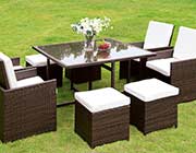 Modern 9pc Dining Patio Set FA101