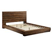 Low Profile Bed with Plank Panel Headboard FA23