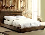 Low Profile Bed with Plank Panel Headboard FA23