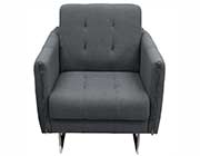 Convertible Grey Tufted Sofa DS 075
