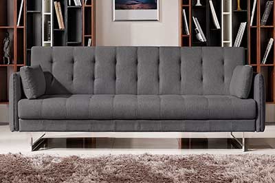 Convertible Grey Tufted Sofa DS 075