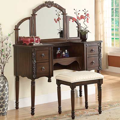 Oak Vanity Set AC 540