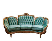 Red Velvet Provincial Sofa 634DO