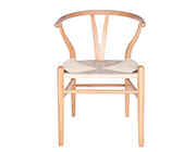 Side Chair with Natural Rush Seat Edana