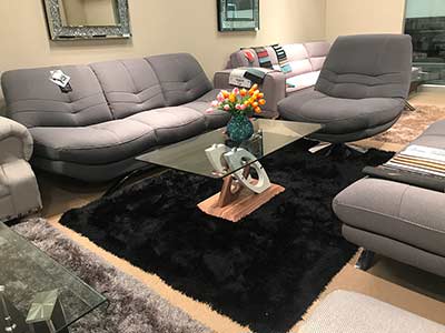 Grey Fabric Sofa set KW 07