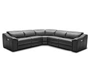 Dark Grey Leather Sectional NJ 775