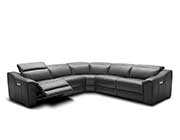 Dark Grey Leather Sectional NJ 775