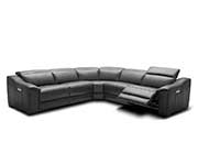 Dark Grey Leather Sectional NJ 775