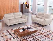 Light Gray Italian leather sofa AEK 082