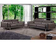 Taupe Italian leather sofa AEK 039