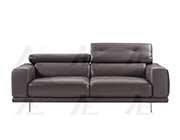 Taupe Italian leather sofa AEK 039