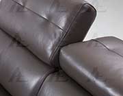 Taupe Italian leather sofa AEK 039