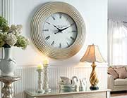 Silver Wall Clock AC 230