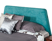 Teal and Walnut Bed VG Louiza