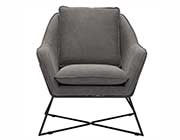 Gray Fabric Lounge Chair Z727