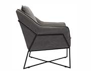 Gray Fabric Lounge Chair Z727