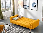 Yellow fabric sofa bed EF 116