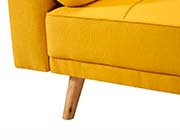 Yellow fabric sofa bed EF 116