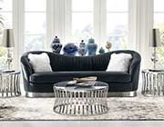 Gray Velvet Sofa DS Pauline