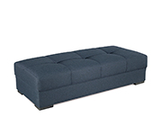 Carlita Dark Blue Fabric Sofa Sleeper by Demka