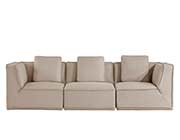 Beige Fabric Modular Sectional Sofa VG 701