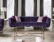 Violet Velvet Sofa DS Aphrodite