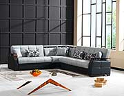 Dark Grey Modular Sectional sofa bed Moon